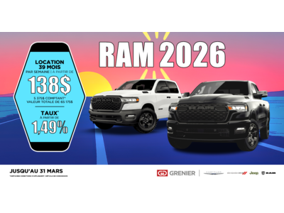 DÉCOUVREZ NOS RAM 2026 !