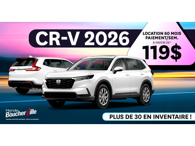 CR-V 2026 DISPONIBLES !