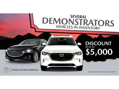 SEVERAL DEMONSTRATORS VEHICULES AVAILABLE !