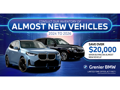 ALMOST NEW VEHICLES IN INVENTORY !