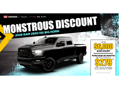 MONSTROUS DISCOUNT !