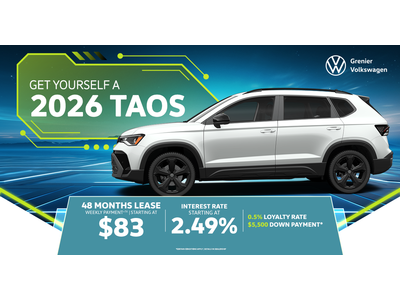 TREAT YOURSELF TO A 2026 TAOS !