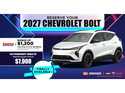 RESERVE YOUR 2027 BOLT !