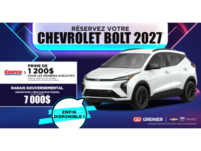 RÉSERVEZ VOTRE BOLT 2027 !