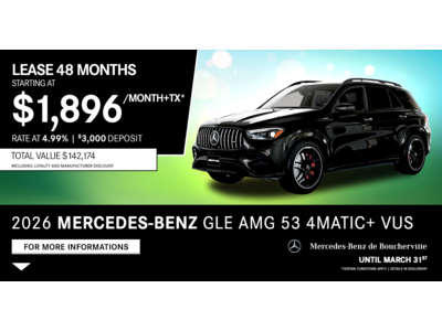 2026 GLE AMG 53 4MATIC+ SUV !