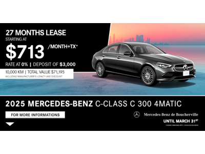 2025 C-CLASS C 300 4MATIC