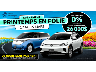 ÉVÉNEMENT PRINTEMPS EN FOLIE !