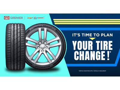IT'S TIME TO PLAN YOUR TIRE CHANGE !