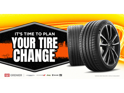 IT'S TIME TO PLAN YOUR TIRE CHANGE !