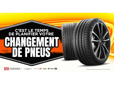 C'EST LE TEMPS DE PLANIFIER VOTRE CHANGEMENT DE PNEUS !