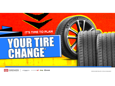 IT'S TIME TO PLAN YOUR TIRE CHANGE !