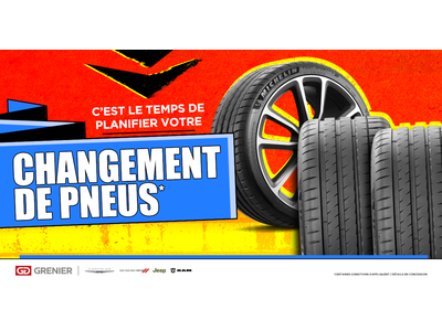 C'EST LE TEMPS DE PLANIFIER VOTRE CHANGEMENT DE PNEUS !