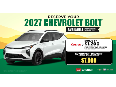 RESERVE YOUR 2027 BOLT !