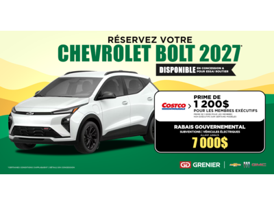 RÉSERVEZ VOTRE BOLT 2027 !