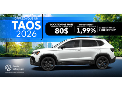 OFFREZ-VOUS UN TAOS 2026 !