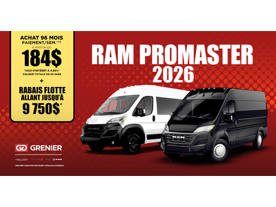 RAM PROMASTER 2026 !