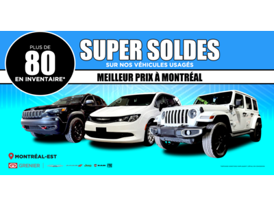 SUPER SOLDES SUR NOS VÉHICULES USAGÉS !