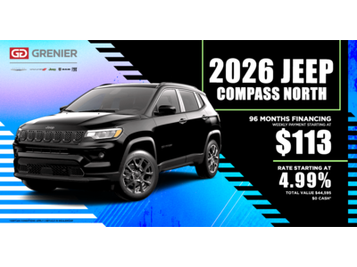 2026 JEEP COMPASS NORTH !