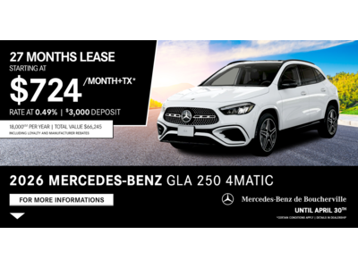 MERCEDES-BENZ 2026 GLA 250 4MATIC