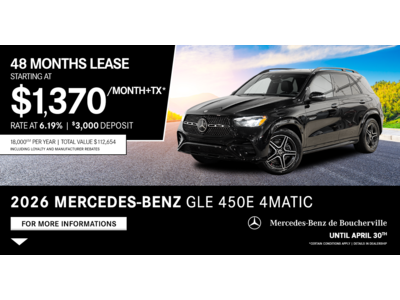 MERCEDES-BENZ 2026 GLE 450e 4MATIC