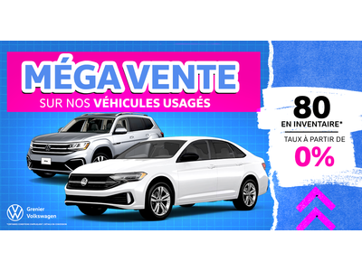 MÉGA VENTE SUR LES VÉHICULES USAGÉS !