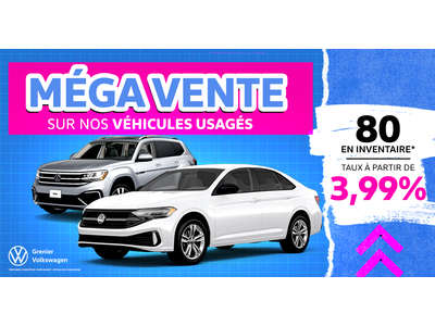 MÉGA VENTE SUR LES VÉHICULES USAGÉS !