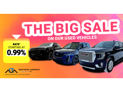 BIG SALE ON OUR USED VEHICLES !