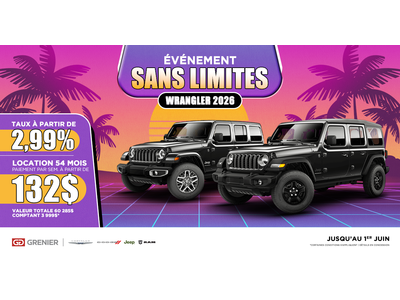 ÉVÉNEMENT SANS LIMITES !