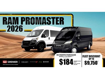 2026 RAM PROMASTER !