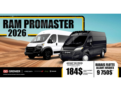 RAM PROMASTER 2026 !