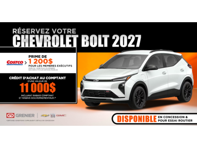 RÉSERVEZ VOTRE BOLT 2027 !