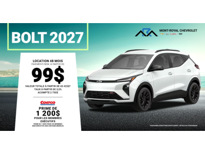 BOLT 2027 !