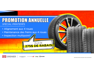 PROMOTION ANNUELLE !