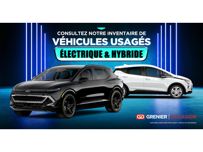 VÉHICULES ÉLECTRIQUES ET HYBRIDES USAGÉS !
