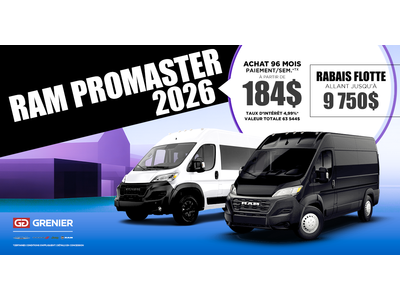 RAM PROMASTER 2026 !