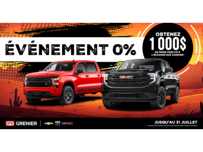 ÉVÉNEMENT 0% !