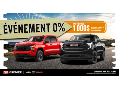 ÉVÉNEMENT 0% !
