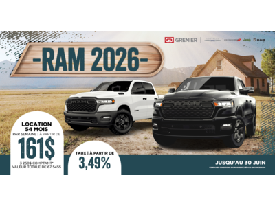 DÉCOUVREZ NOS RAM 2026 !