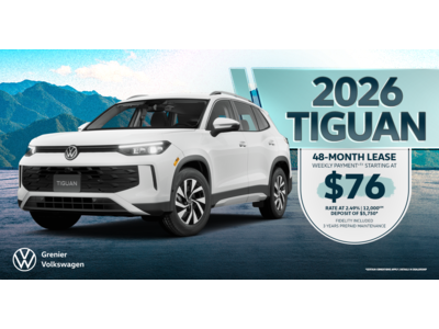 DRIVE THE 2026 TIGUAN !