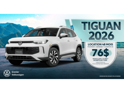 ROULEZ EN TIGUAN 2026 !
