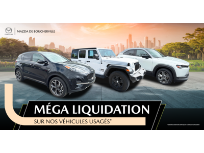 MÉGA LIQUIDATION SUR NOS VÉHICULES USAGÉS !
