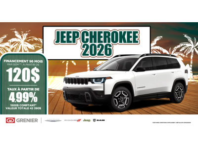 JEEP CHEROKEE 2026 !