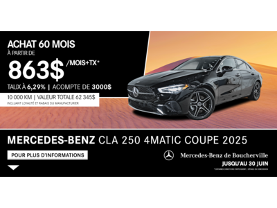CLA 250 4MATIC COUPE 2025