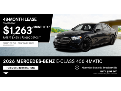 2026 E-CLASS 450 4MATIC
