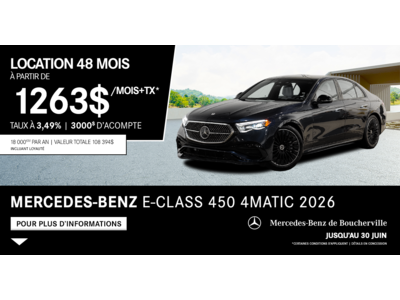 E-CLASS 450 4MATIC 2026