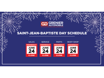 SAINT JEAN BAPTISTE DAY SCHEDULE