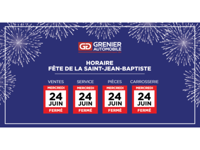 HORAIRE SAINT-JEAN-BAPTISTE