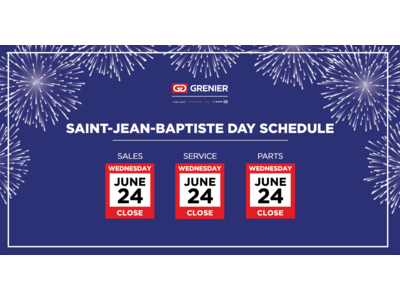 SAINT JEAN BAPTISTE DAY SCHEDULE