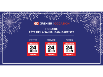 HORAIRE SAINT-JEAN-BAPTISTE