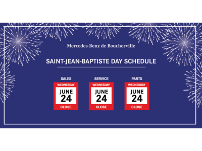 SAINT JEAN BAPTISTE DAY SCHEDULE